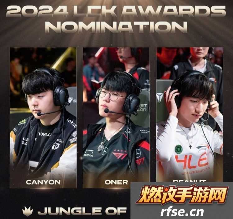 LCK各位置年度最佳提名