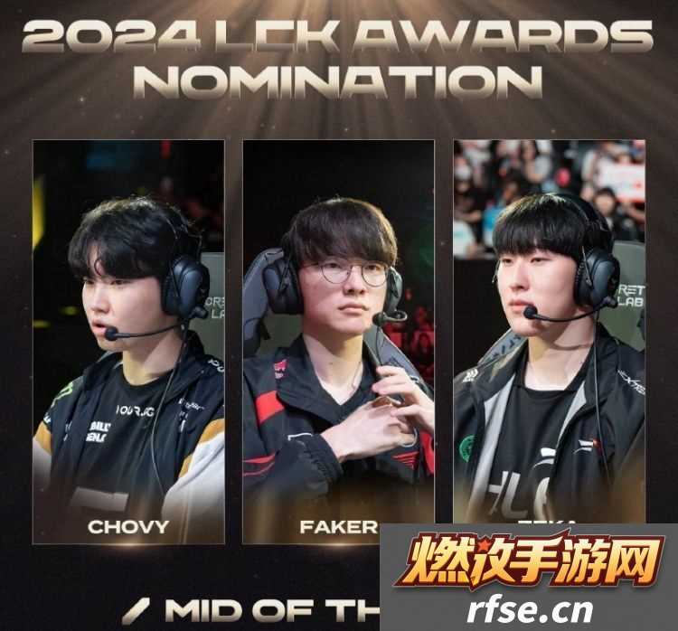 LCK各位置年度最佳提名