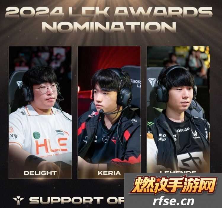 LCK各位置年度最佳提名